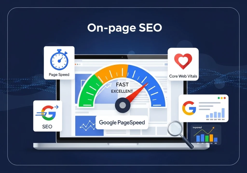 On-page SEO guide page speed Core Web Vitals score Google PageSpeed