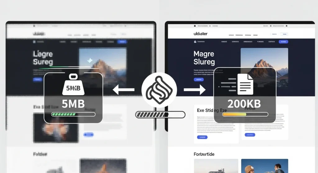 Image compression technique for website speed optimization