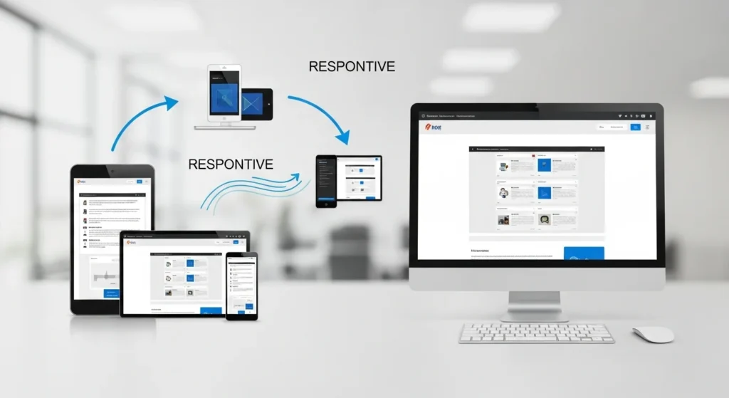 CSS Grid tutorial responsive layout across desktop tablet and mobile