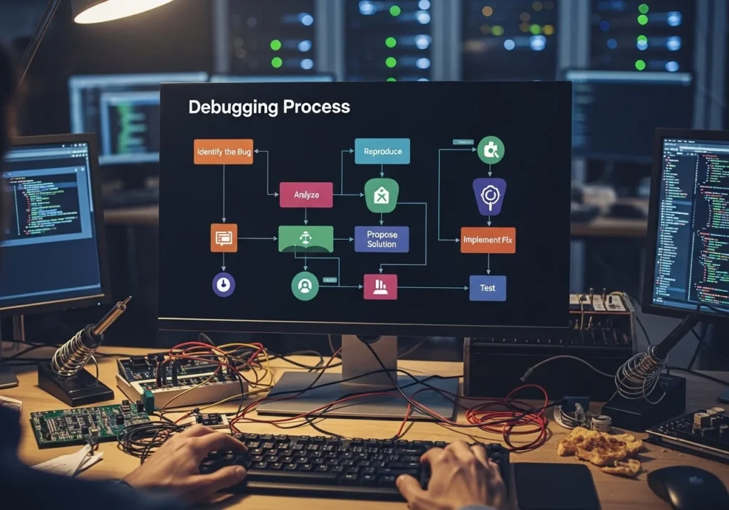 Debugging code step-by-step