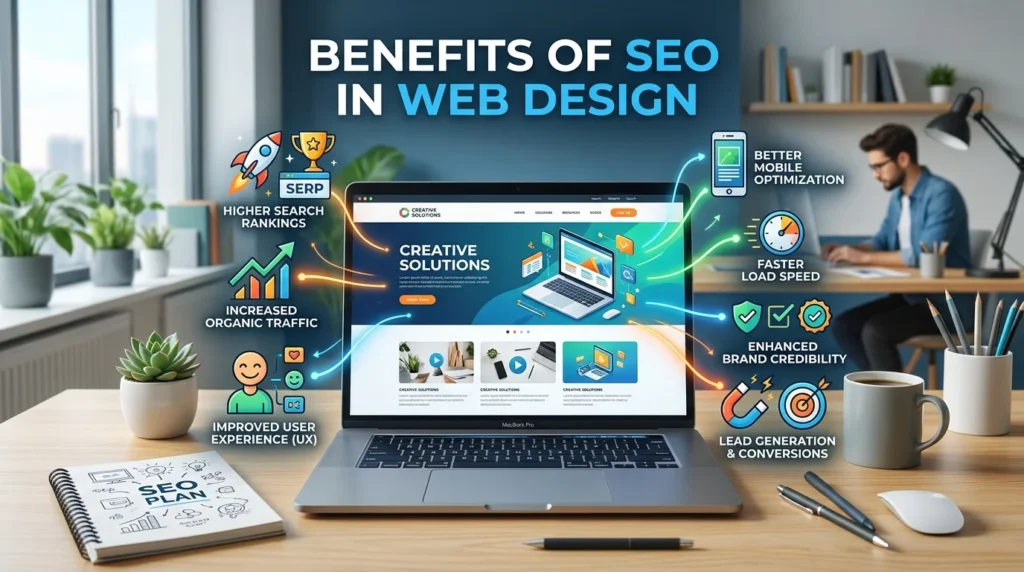 Benefits of SEO in web design: