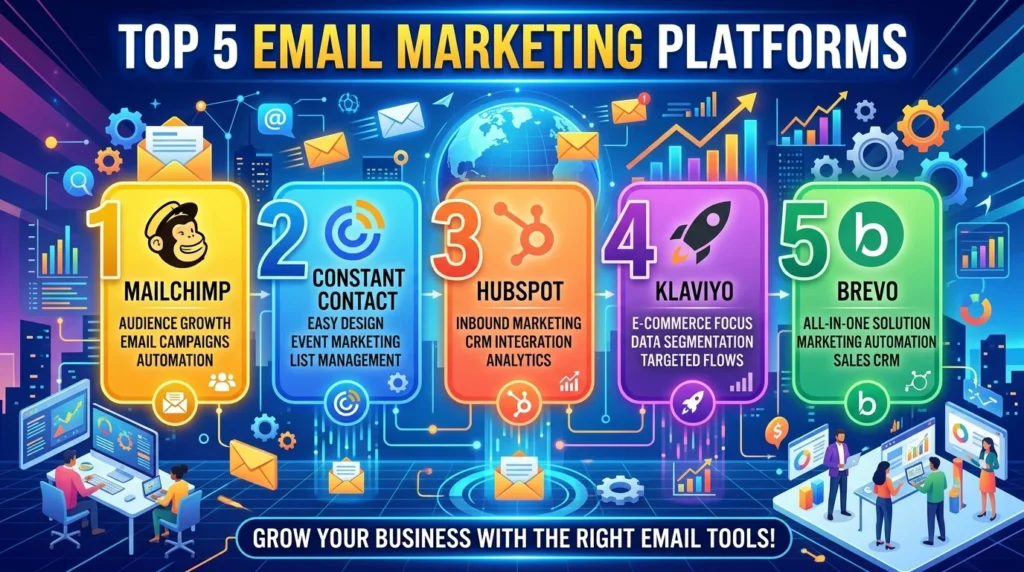 Top 5 Email Marketing PlateForm